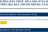Tiếp cận dự án nhà ở xã hội ở Đà Nẵng chỉ bằng một cú nhấp chuột