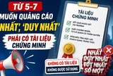 Từ ngày 5.7, muốn quảng cáo “nhất”, “duy nhất” phải có tài liệu chứng minh