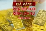 Giá vàng vừa 'rơi' khỏi đỉnh lịch sử thế nào?