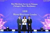 SHB được vinh danh giải pháp tài chính tốt nhất cho tiểu thương, hộ kinh doanh