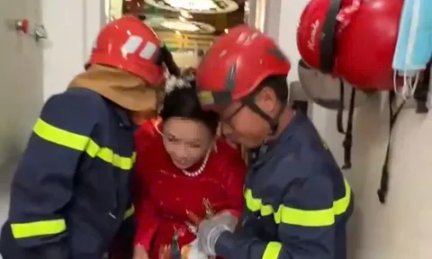 Cô dâu, chú rể ở TPHCM bị mắc kẹt thang máy, cảnh sát nhanh chóng hỗ trợ để kịp giờ đón dâu
