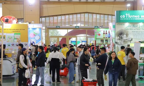 Một hội chợ Tết "hút" nửa triệu lượt khách, bán ra cả tấn giò chả