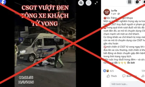 Sự thật thông tin 2 chiến sĩ CSGT thương vong do truy đuổi người vi phạm giao thông