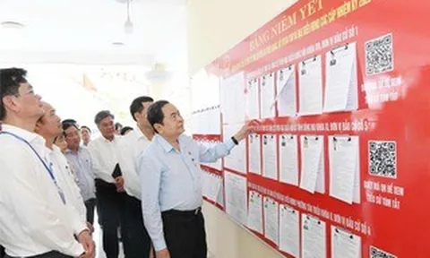 Quy trình bỏ phiếu bầu cử đại biểu Quốc hội khóa XVI và Hội đồng nhân dân các cấp