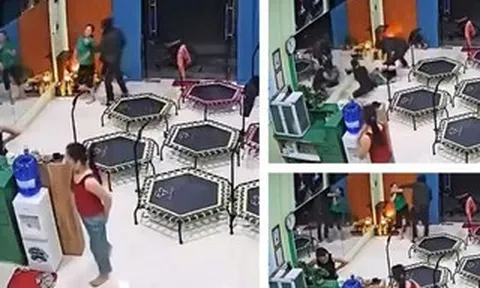 VIDEO: Bịt mặt xông vào phòng tập thể dục cướp dây chuyền của người phụ nữ