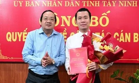 Ông Trương Tấn Sơn được bổ nhiệm làm Giám đốc Sở Công Thương tỉnh Tây Ninh