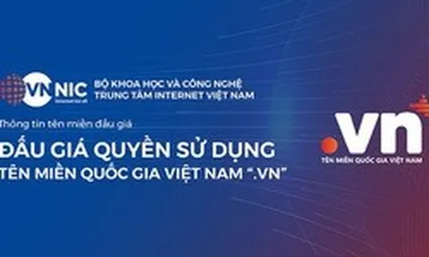 Đấu giá tên miền “.vn” lần đầu: Giá trúng cao nhất đạt 1,584 tỷ đồng