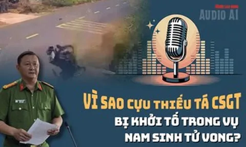 Audio: Phó Giám đốc Công an Đắk Lắk nói lý do khởi tố cựu thiếu tá CSGT trong vụ nam sinh tử vong