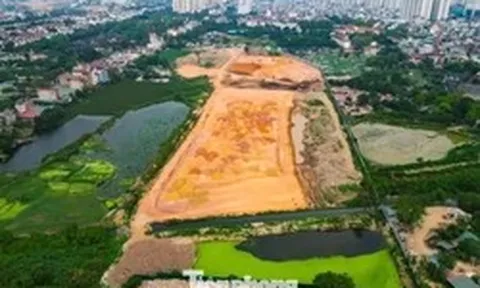 Toàn cảnh đại công trường Depot Xuân Đỉnh của tuyến metro số 2 Hà Nội