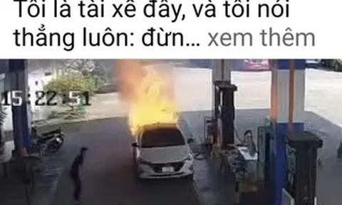 Vụ cháy xe làm 2 người chết: Xuất hiện tài khoản mạng xã hội nhận là tài xế