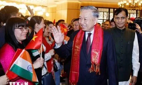 Tổng Bí thư, Chủ tịch nước Tô Lâm tới New Delhi, bắt đầu thăm cấp Nhà nước Cộng hòa Ấn Độ