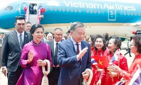 Tổng Bí thư, Chủ tịch nước Tô Lâm và Phu nhân bắt đầu thăm chính thức Thái Lan