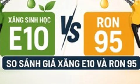 So sánh giá xăng E10 và RON95
