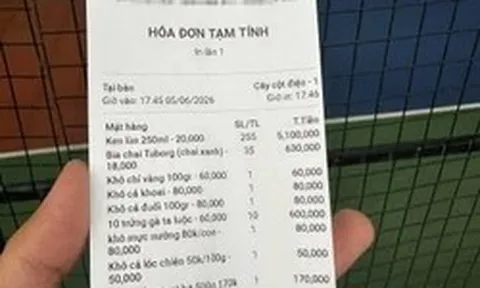 Hóa đơn gần 7 triệu đồng ở sân pickleball: Người trong cuộc lên tiếng làm rõ thông tin 290 lon bia