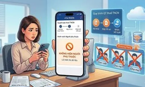 Không hiện người phụ thuộc trên eTax Mobile khi quyết toán thuế TNCN