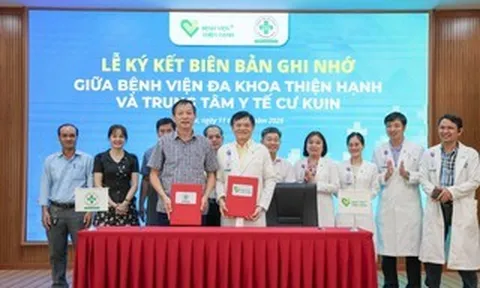 Bệnh viện Thiện Hạnh và Trung tâm Y tế Cư Kuin ký kết hợp tác chuyên môn
