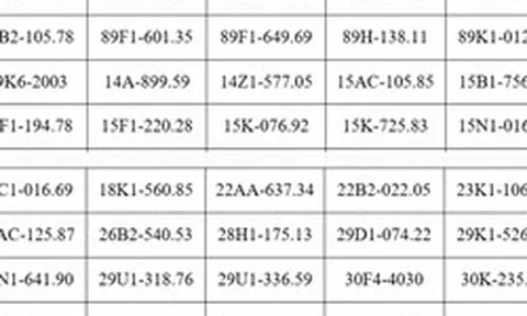 121 chủ xe máy, ô tô mang biển kiếm soát sau khẩn trương nộp phạt nguội theo Nghị định 168 trong danh sách mới nhất