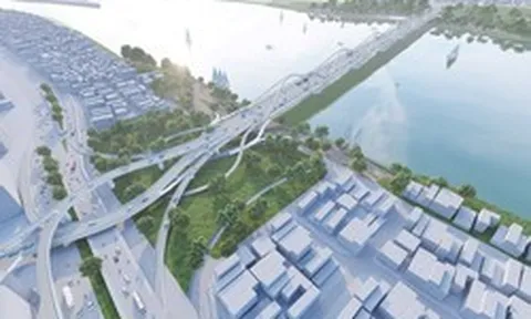Siêu cầu 16.000 tỷ đồng do Sun Group triển khai nối phố cổ với phía Đông Hà Nội hoàn thành toàn bộ cọc khoan nhồi cầu chính