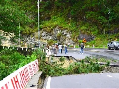 Đơn vị nào chịu trách nhiệm 'vá' vết nứt kéo dài trên đường đèo Prenn?