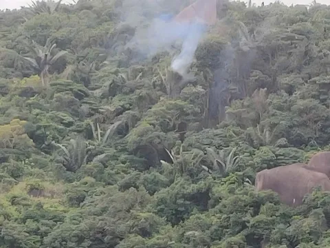 Rơi máy bay quân sự ở Đắk Lắk, phi công kịp thời nhảy dù thoát nạn