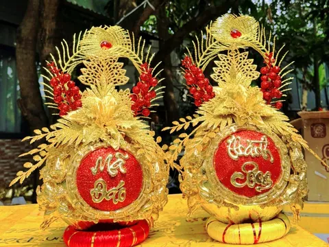 Dừa dát vàng, dừa bonsai linh vật ngựa 'cháy hàng' mùa Tết 0