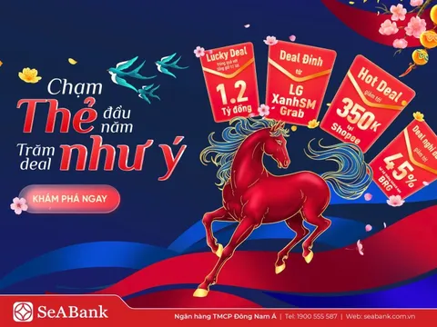 SeABank kích cầu tiêu dùng dịp Tết Bính Ngọ 2026 bằng ưu đãi thẻ tín dụng 0