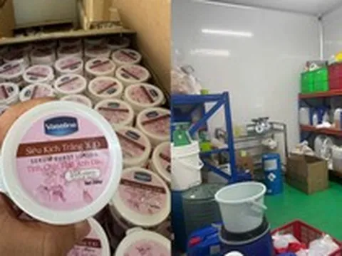 Kinh hoàng “công xưởng” kem trộn giữa TP.HCM: Phù phép hóa chất rẻ tiền thành mỹ phẩm OLAY, ABUTINE C3C, Bạch Ngọc Liên, Vaseline...