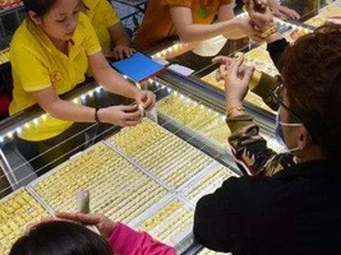 Sáng 8-4, giá vàng miếng SJC, vàng nhẫn tăng 4,5 triệu đồng/lượng