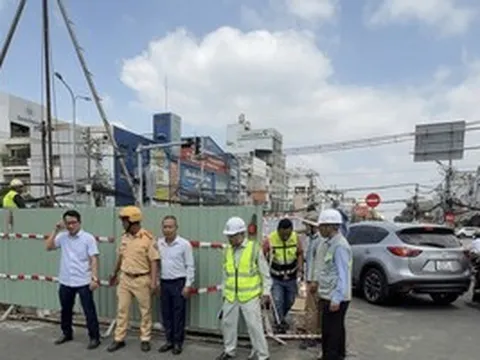 Xử phạt đơn vị thi công tuyến metro số 2 vì gây ùn tắc