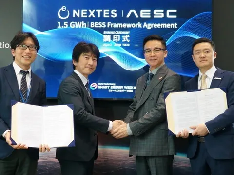 AESC và NEXTES ký kết thỏa thuận cung ứng chiến lược 1,5 GWh, đánh dấu đơn hàng cell pin lưu trữ năng lượng lớn nhất Nhật Bản năm 2026