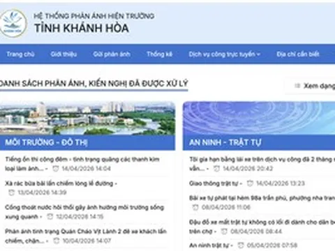 Hệ thống phản ánh hiện trường Khanhhoa-S: Cầu nối gần dân, sát dân