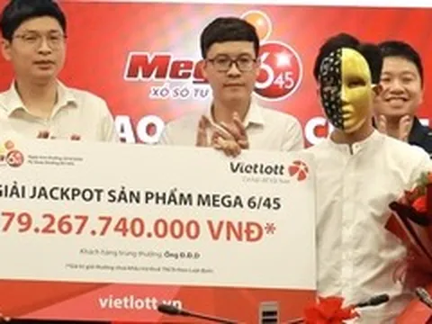Chàng trai GenZ ở TP.HCM may mắn trúng độc đắc hơn 79 tỷ đồng