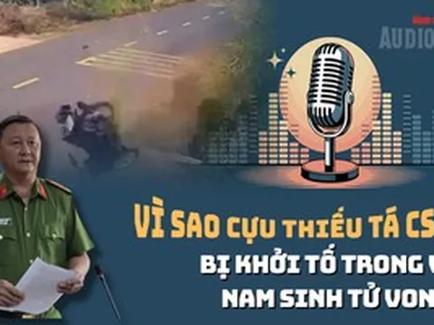 Audio: Phó Giám đốc Công an Đắk Lắk nói lý do khởi tố cựu thiếu tá CSGT trong vụ nam sinh tử vong