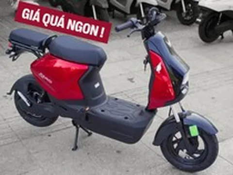 Cận cảnh VinFast Amio: Xe máy điện rẻ nhất của VinFast, hết điện cũng không lo đẩy bộ vì có trang bị ‘đặc biệt’