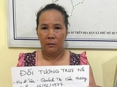 Khống chế, bắt giữ Quách Thị Cẩm Hương SN 1977