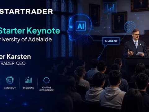 CEO STARTRADER - Peter Karsten đã có bài phát biểu 'AI Starter Keynote' tại Trường đại học Adelaide