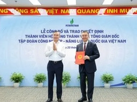 Ông Lê Mạnh Cường được bổ nhiệm làm Tổng Giám đốc PVN
