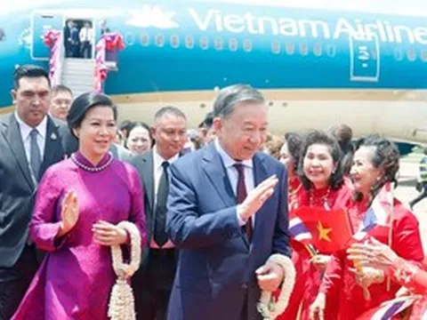 Tổng Bí thư, Chủ tịch nước Tô Lâm và Phu nhân bắt đầu thăm chính thức Thái Lan