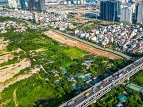 Hiện trạng khu đất xây công viên gần 20ha trên trục đại lộ cảnh quan sông Hồng