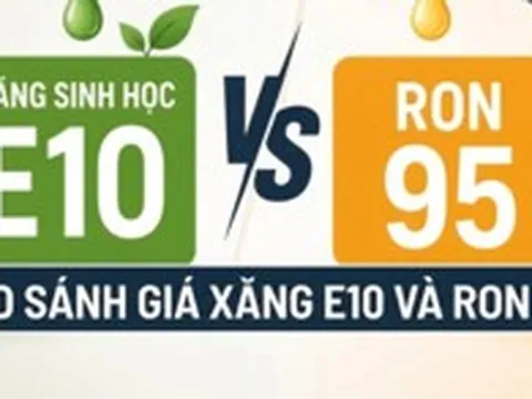 So sánh giá xăng E10 và RON95