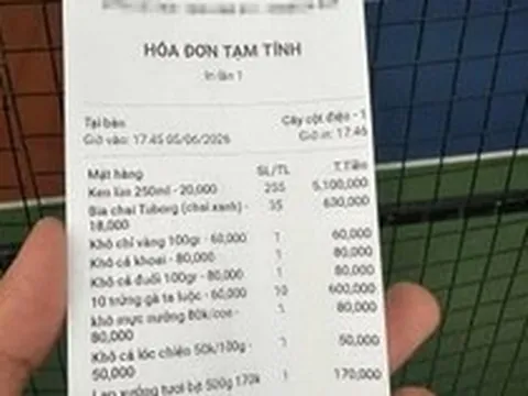 Hóa đơn gần 7 triệu đồng ở sân pickleball: Người trong cuộc lên tiếng làm rõ thông tin 290 lon bia