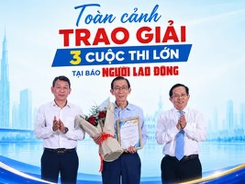 Toàn cảnh lễ trao giải 3 cuộc thi lớn tại Báo Người Lao Động