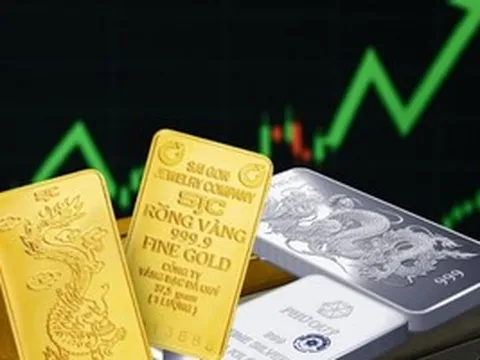 Giá vàng, bạc tăng mạnh