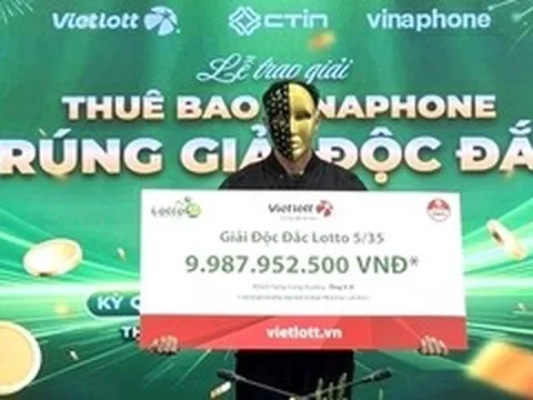 Chọn số theo giấc mơ, người đàn ông trúng độc đắc gần 10 tỷ đồng