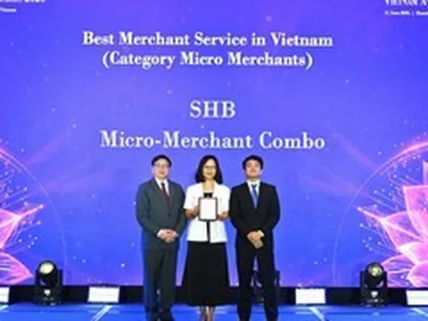 SHB được vinh danh giải pháp tài chính tốt nhất cho tiểu thương, hộ kinh doanh