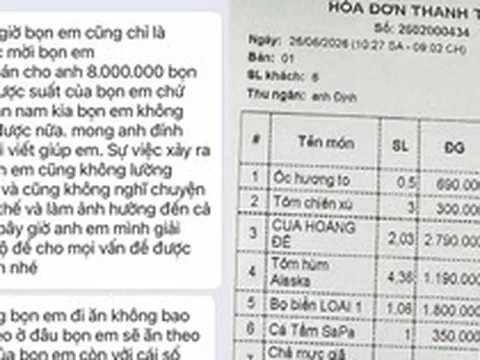 Thực hư vụ thanh niên mời bạn gái ăn tôm hùm, cua hoàng đế hết hơn 16 triệu đồng rồi không thanh toán