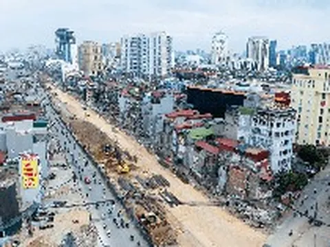 Siêu tuyến đường 7.200 tỷ dài 2,2 km đi qua giữa trung tâm Hà Nội sắp đạt cột mốc quan trọng