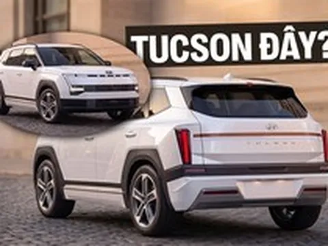 Hyundai Tucson 2027 trông sẽ như thế này khi nhìn từ phía sau: Đèn hậu mảnh, tách 3 khối, khác hoàn toàn đời hiện tại