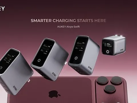 Khi iPhone 18 ra mắt, AUKEY giới thiệu dòng sản phẩm sạc tường thông minh Aivyo Swift