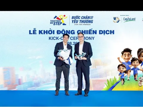 CapitaLand Development khởi động chiến dịch “Bước chân gắn kết yêu thương” tại Hà Nội, cam kết hỗ trợ 30.000 đô la Mỹ đến trẻ em đường phố và học sinh có hoàn cảnh khó khăn